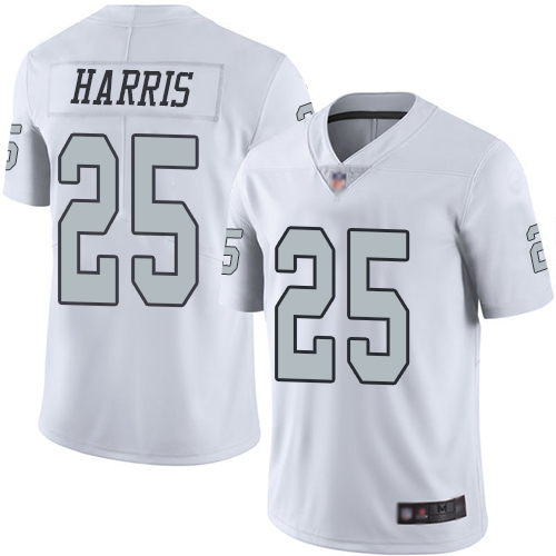 Men Oakland Raiders Limited White Erik Harris Jersey NFL Football #25 Rush Vapor Untouchable Jersey->oakland raiders->NFL Jersey